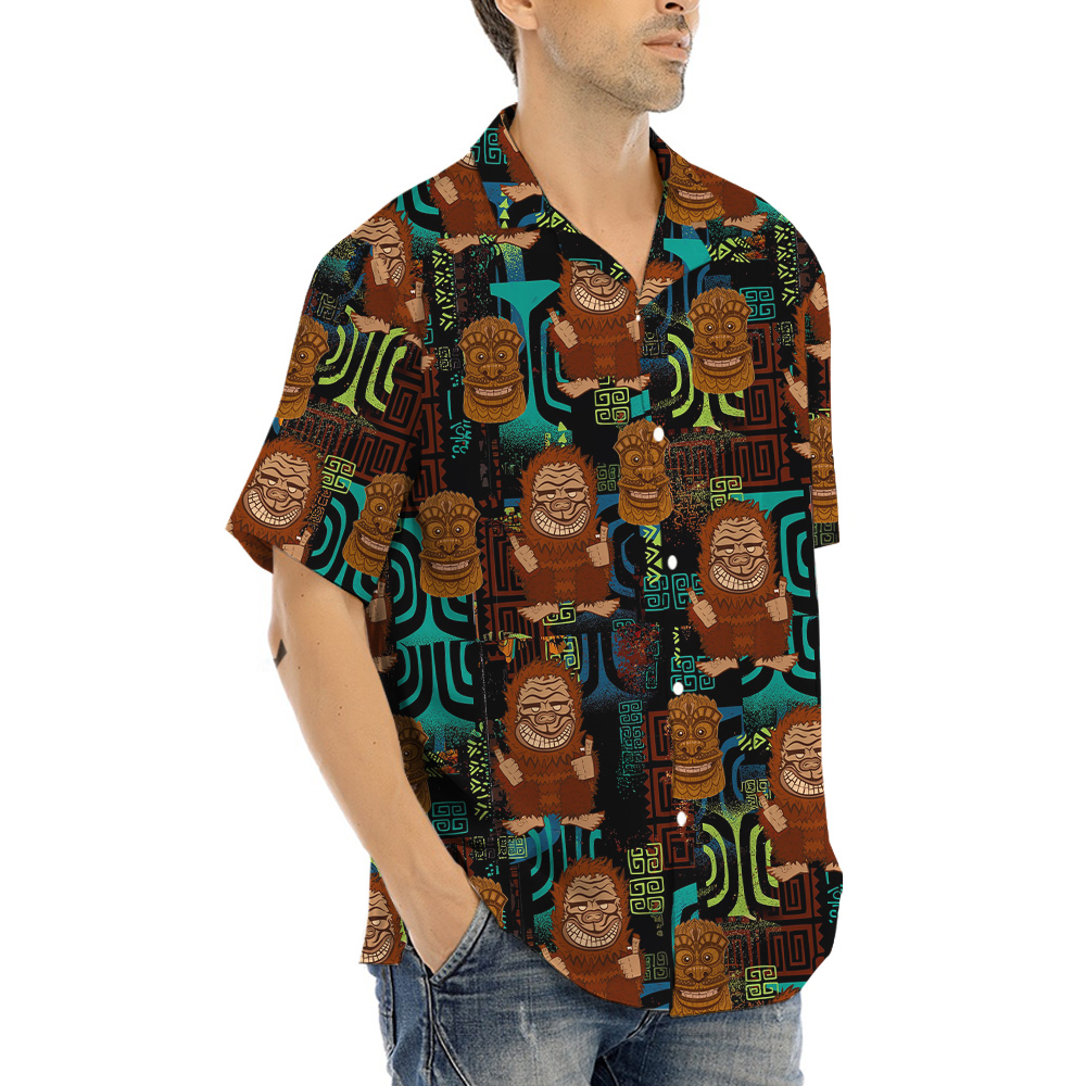 Tiki Bigfoot Vintage Aloha Shirt