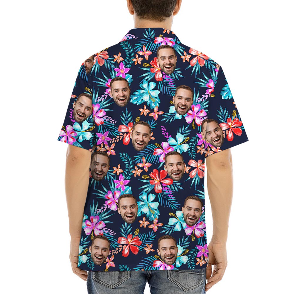 Vintage Mens Tropical Shirts With 1-5 Faces