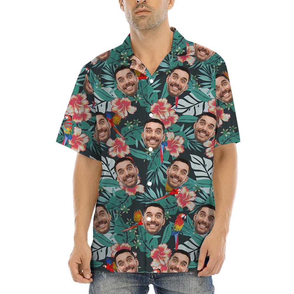 Hawaiian Shirt With 1-5 Pictures On Them