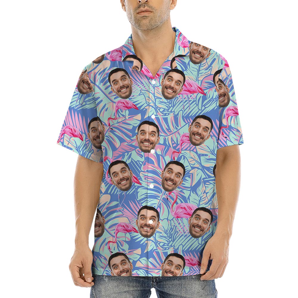Hawaiian Shirt With 1-5 Pictures On Them