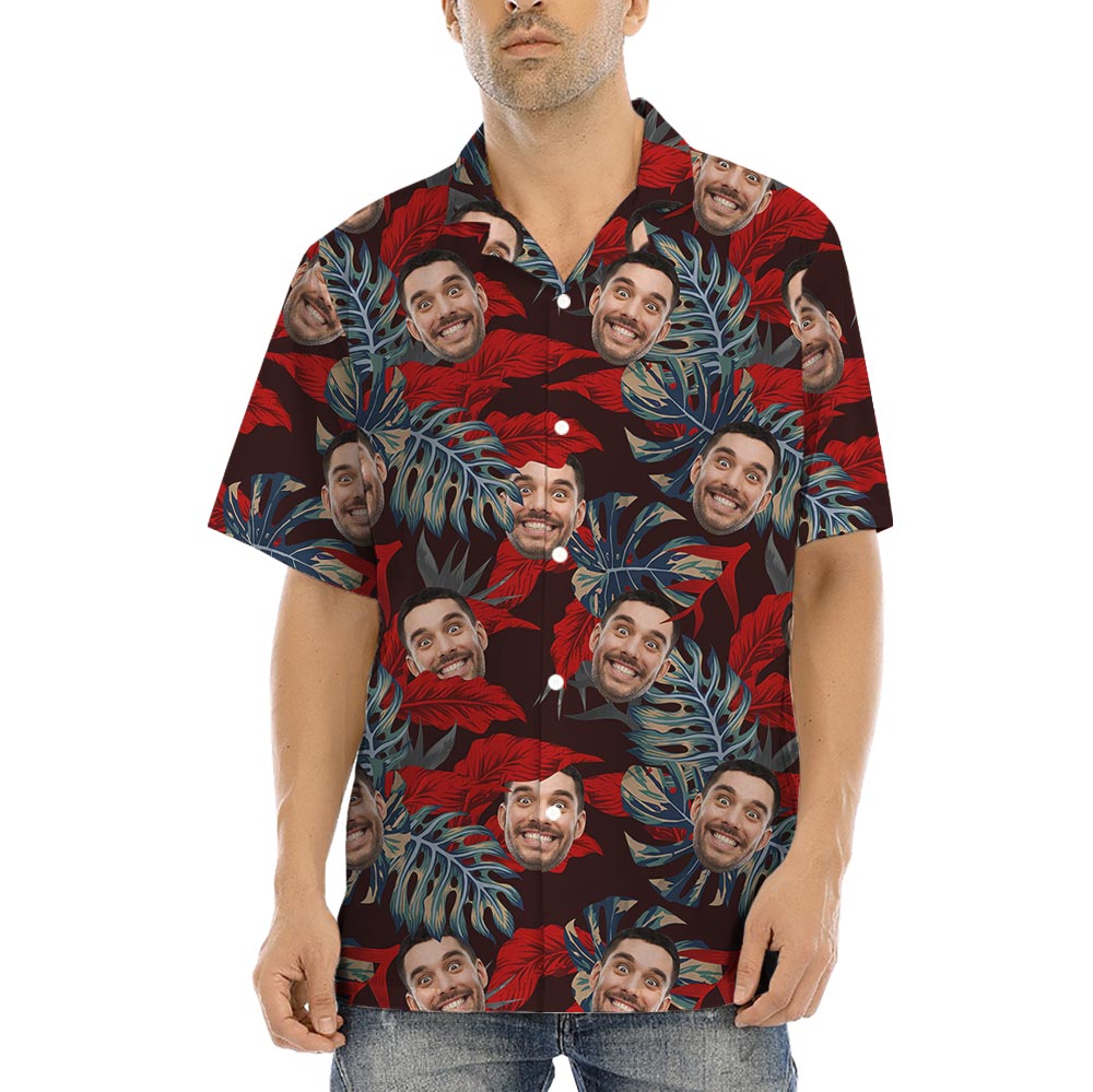 Hawaiian Shirt With 1-5 Pictures On Them