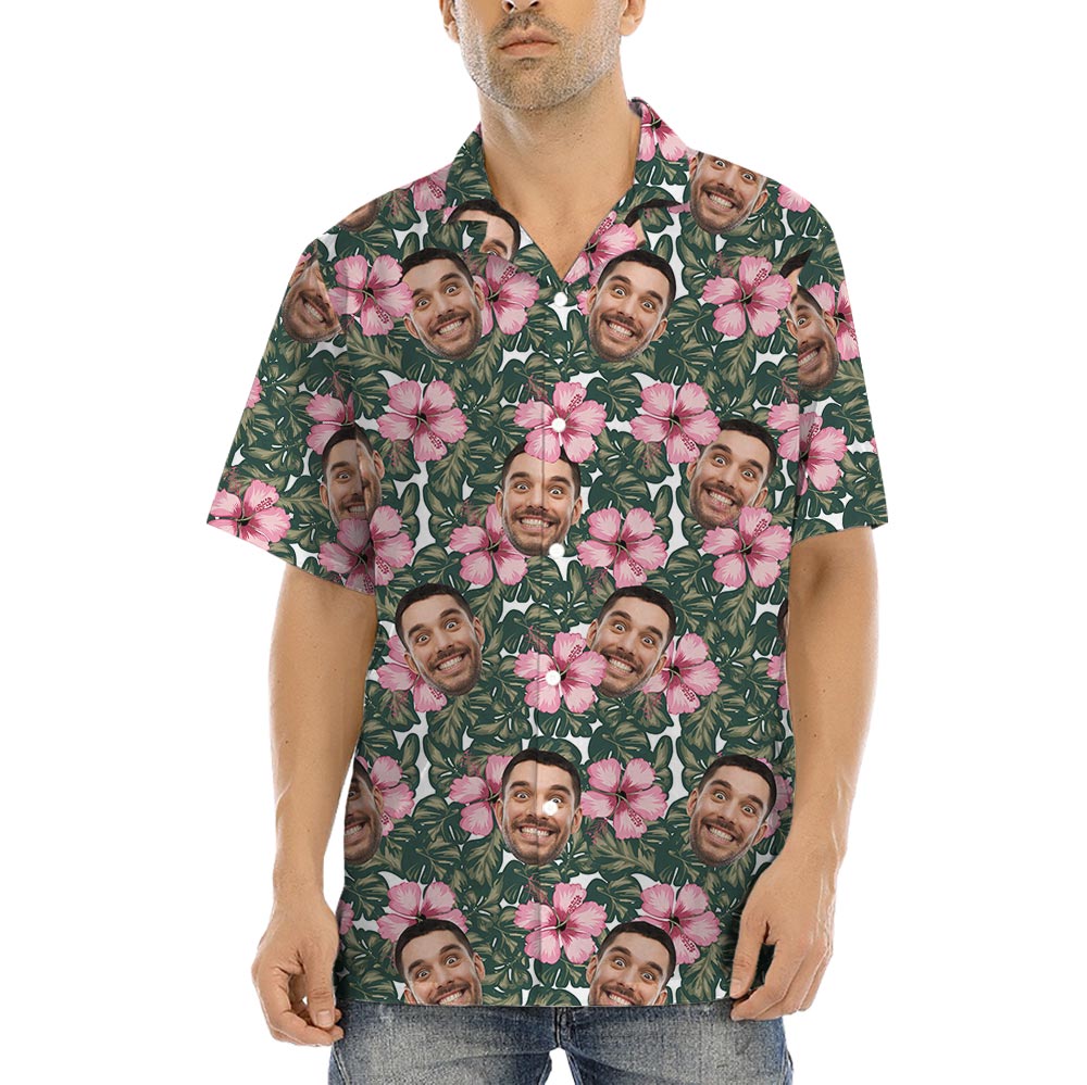 Hawaiian Shirt With 1-5 Pictures On Them
