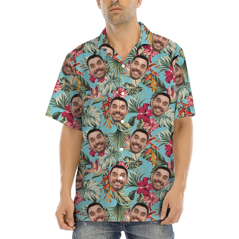 Custom Aloha Shirt With 5 Faces