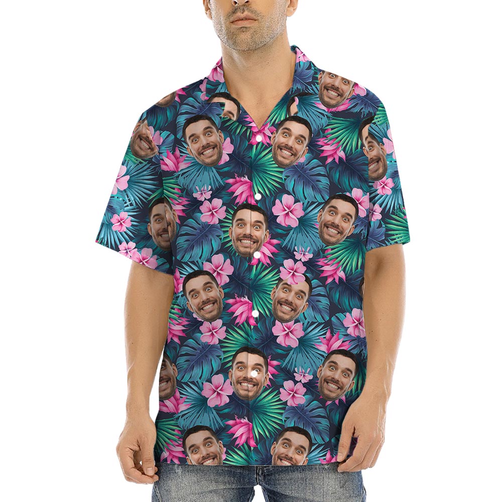 Custom Aloha Shirt With 5 Faces