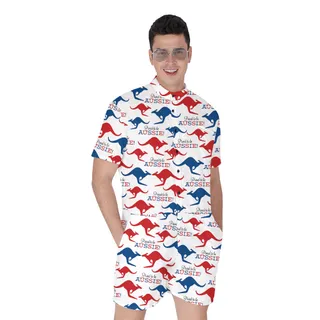 Proud To Be Aussie Hawaiian Romper for Men