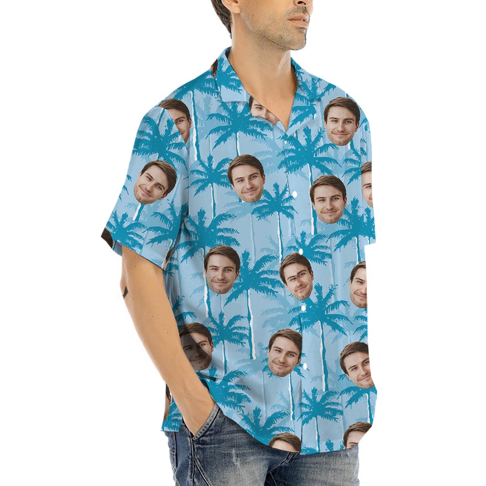 Hawaiian Shirt With 1-5 Pictures On Them