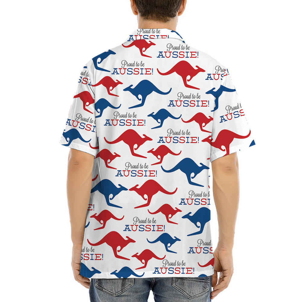 Aussie Kangaroo Hawaiian Shirt for Men