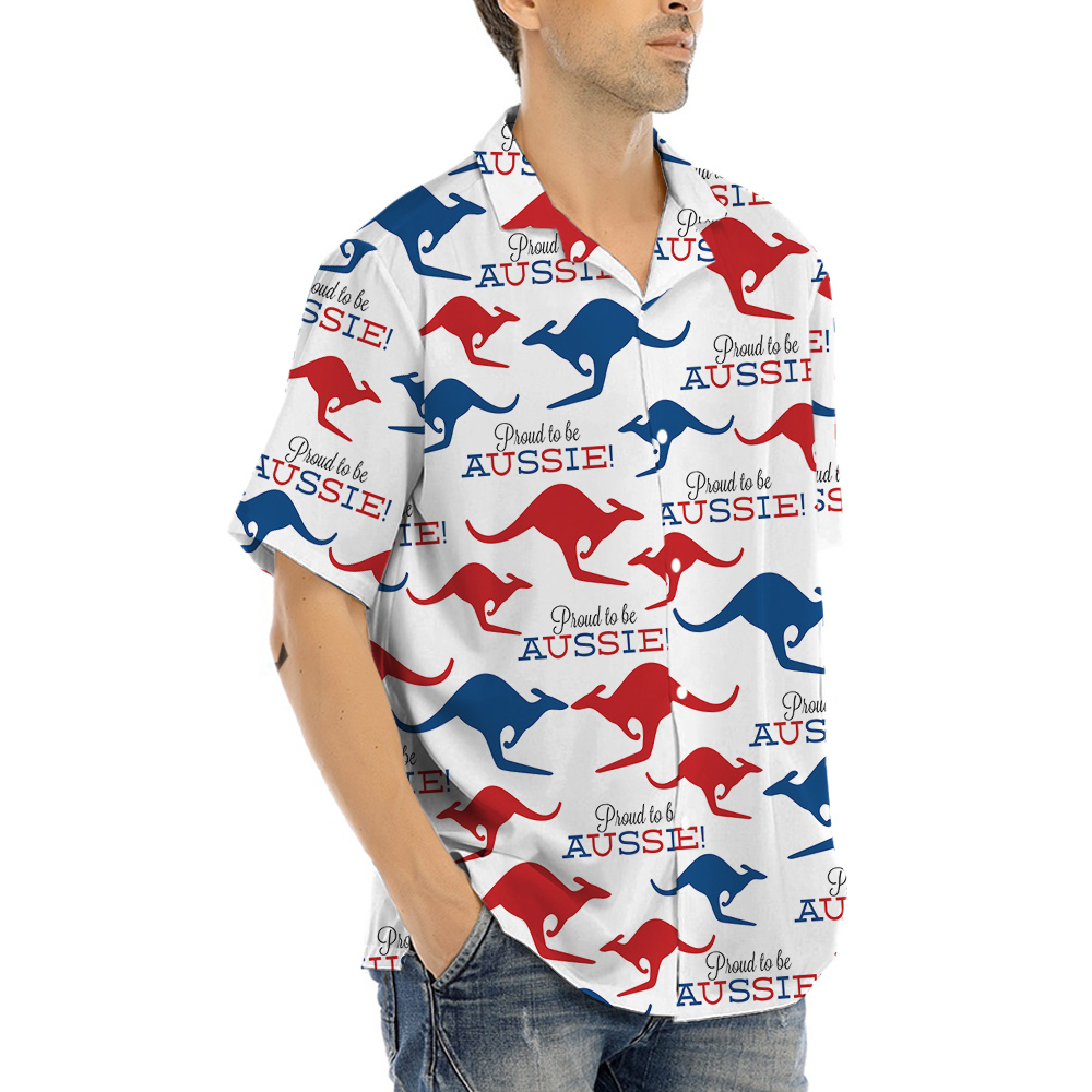 Aussie Kangaroo Hawaiian Shirt for Men