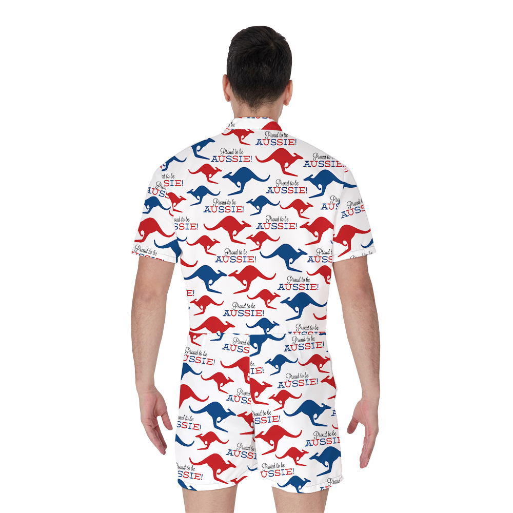 Proud To Be Aussie Hawaiian Romper for Men