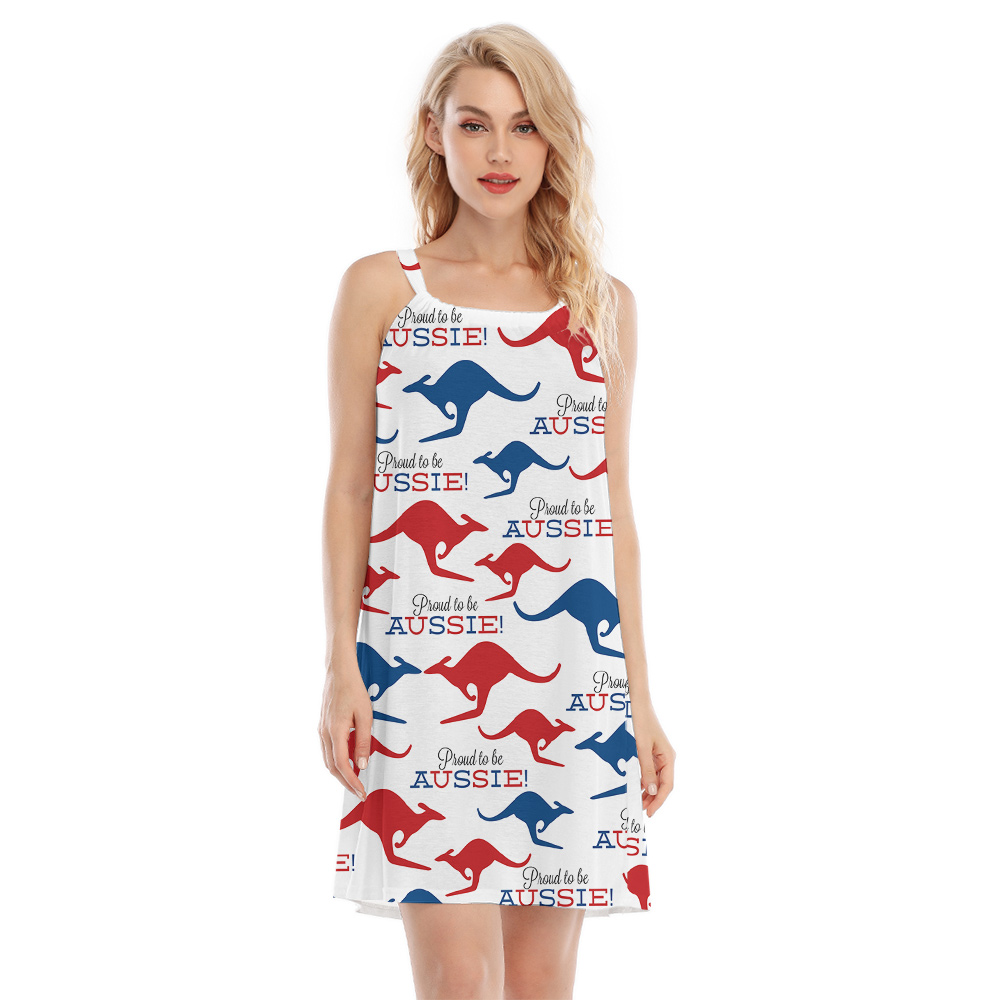 Australia Kangaroo Hawaiian Cami Dress - variant image 1