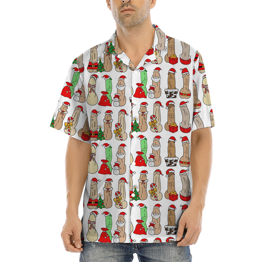 Naughty Christmas Hawaiian Shirt For Men - variant image 1