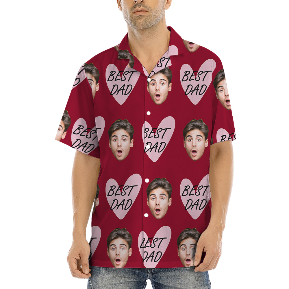 Personalized Father's Day Hawaiian Shirt With Face - variant image 1
