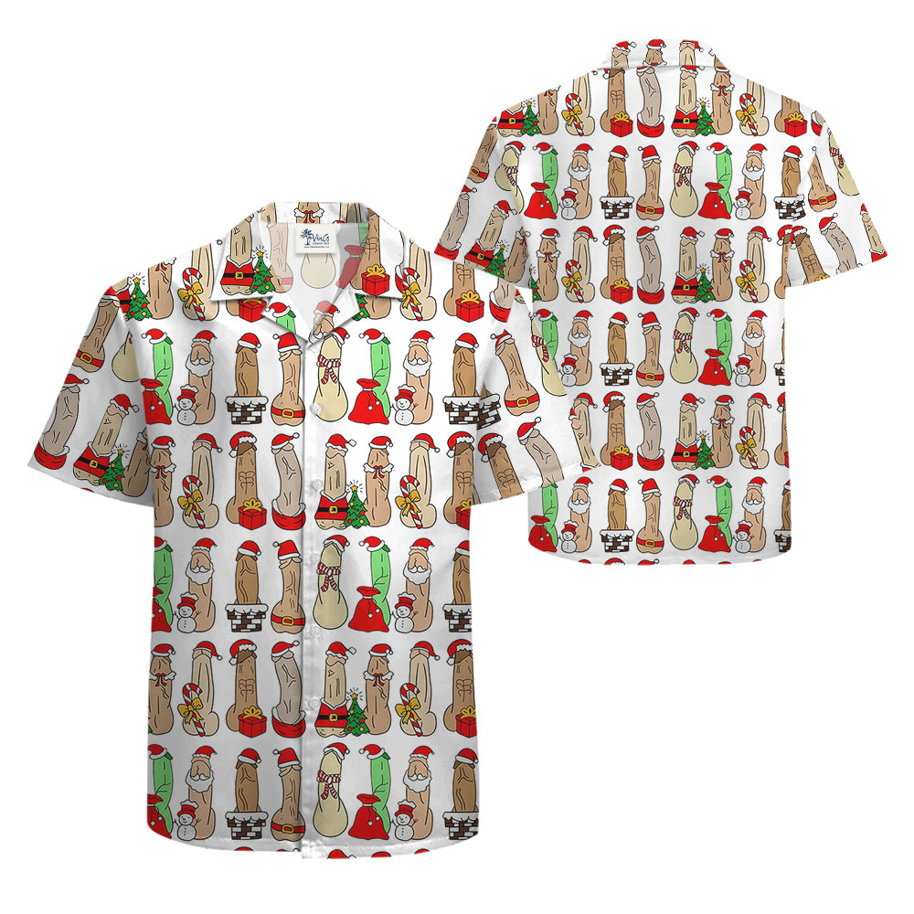 Naughty Christmas Hawaiian Shirt For Men