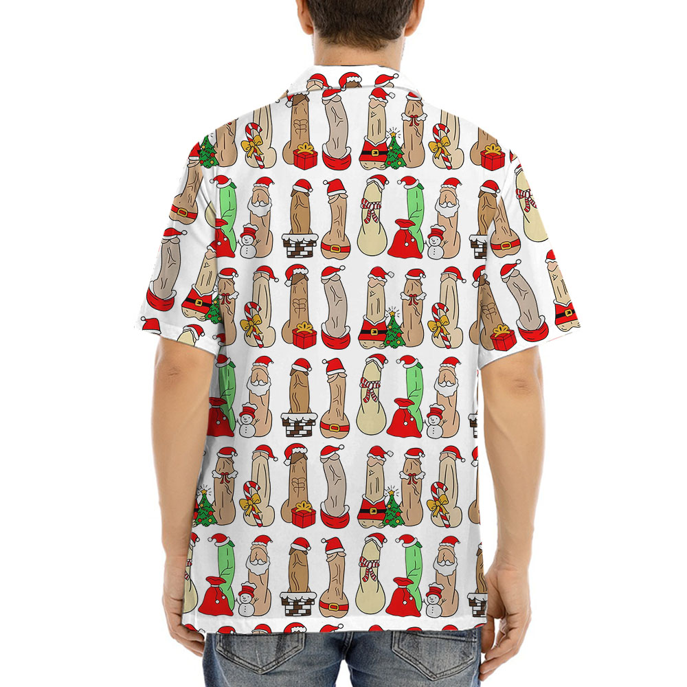 Naughty Christmas Hawaiian Shirt For Men
