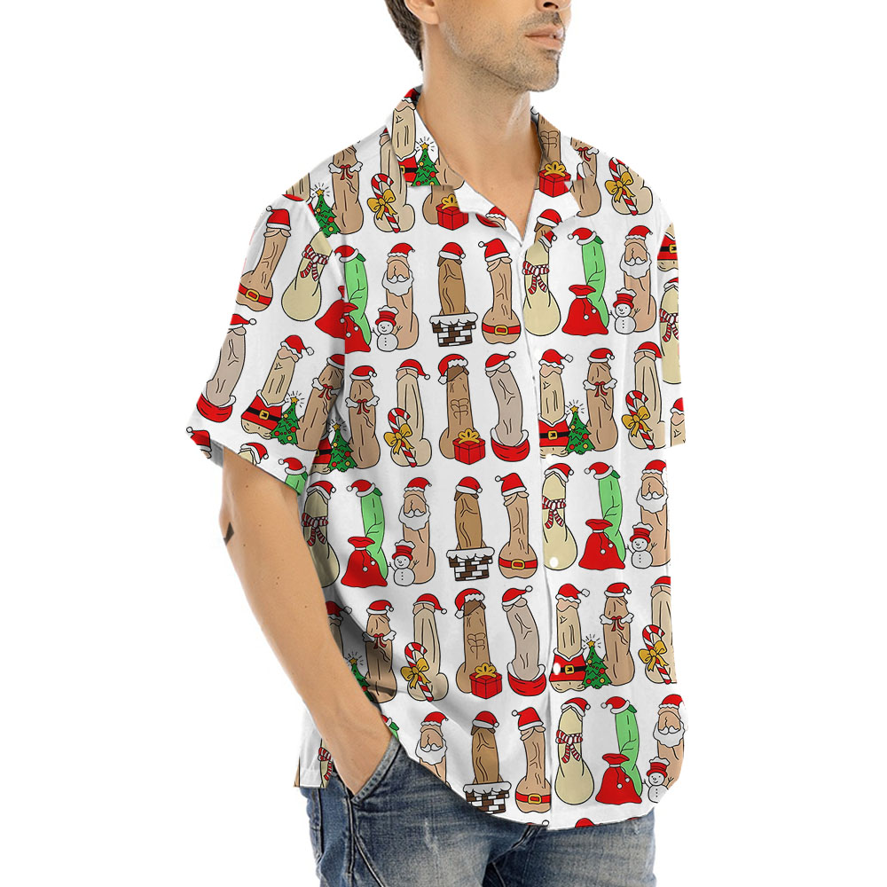 Naughty Christmas Hawaiian Shirt For Men