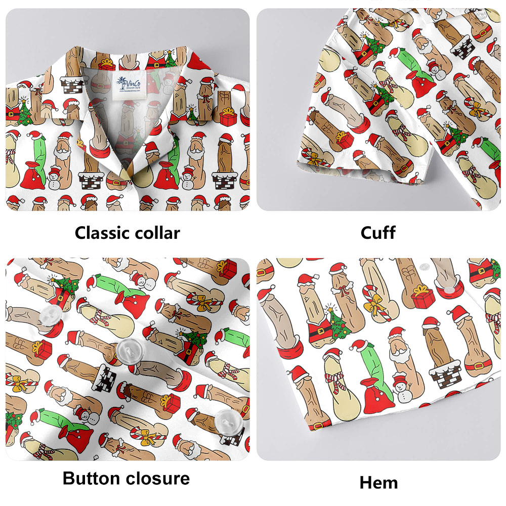 Naughty Christmas Hawaiian Shirt For Men