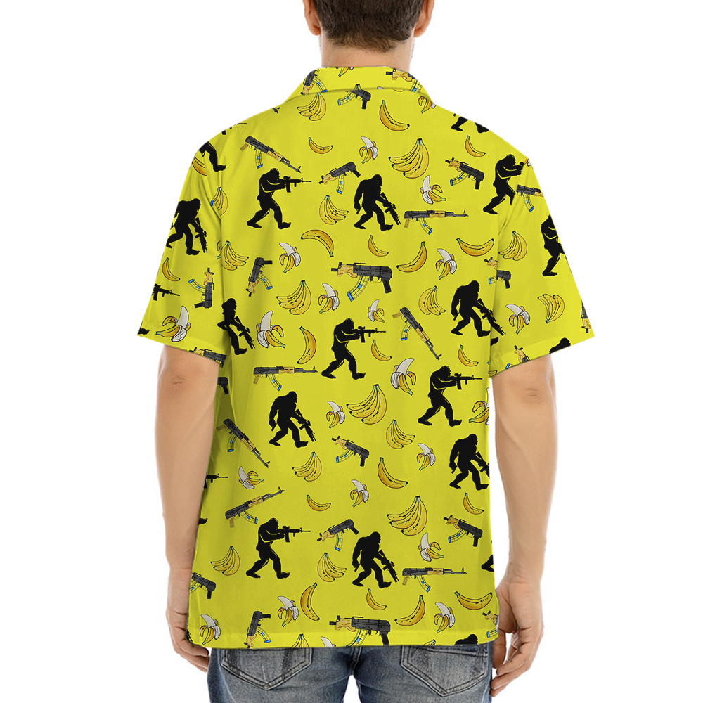 Tactical Sasquatch Banana Gun Hawaiian Shirt