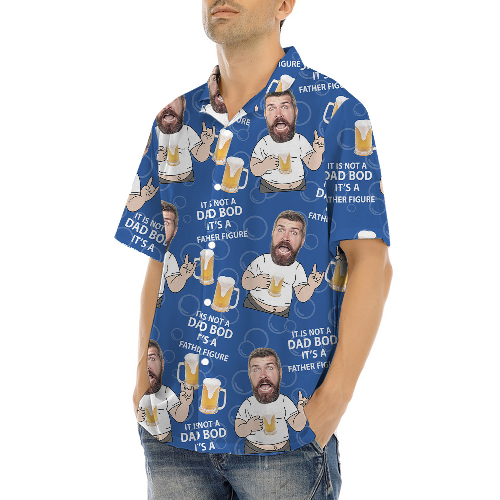 Custom Face Dad And Beer Hawaiian Shirt