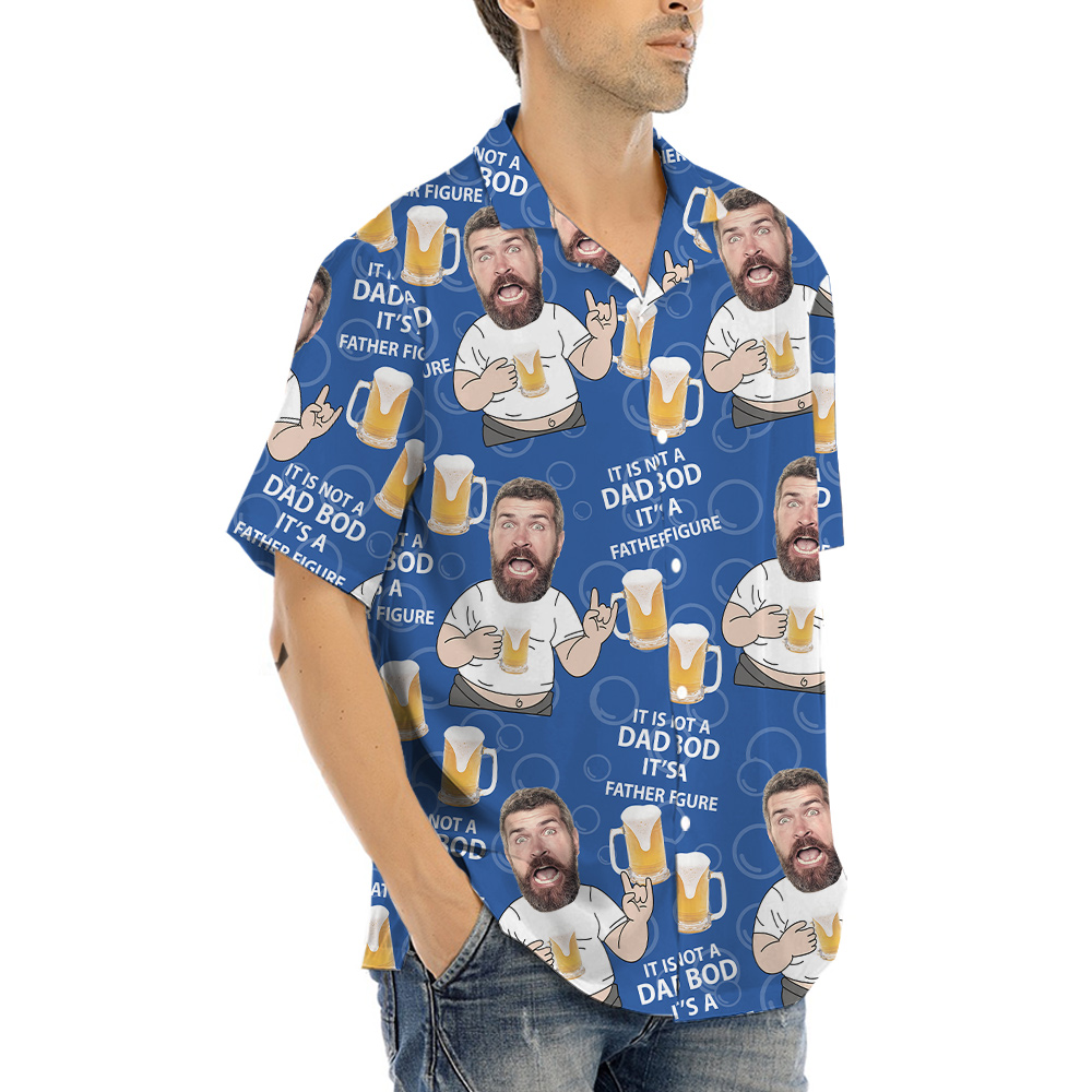 Custom Face Dad And Beer Hawaiian Shirt