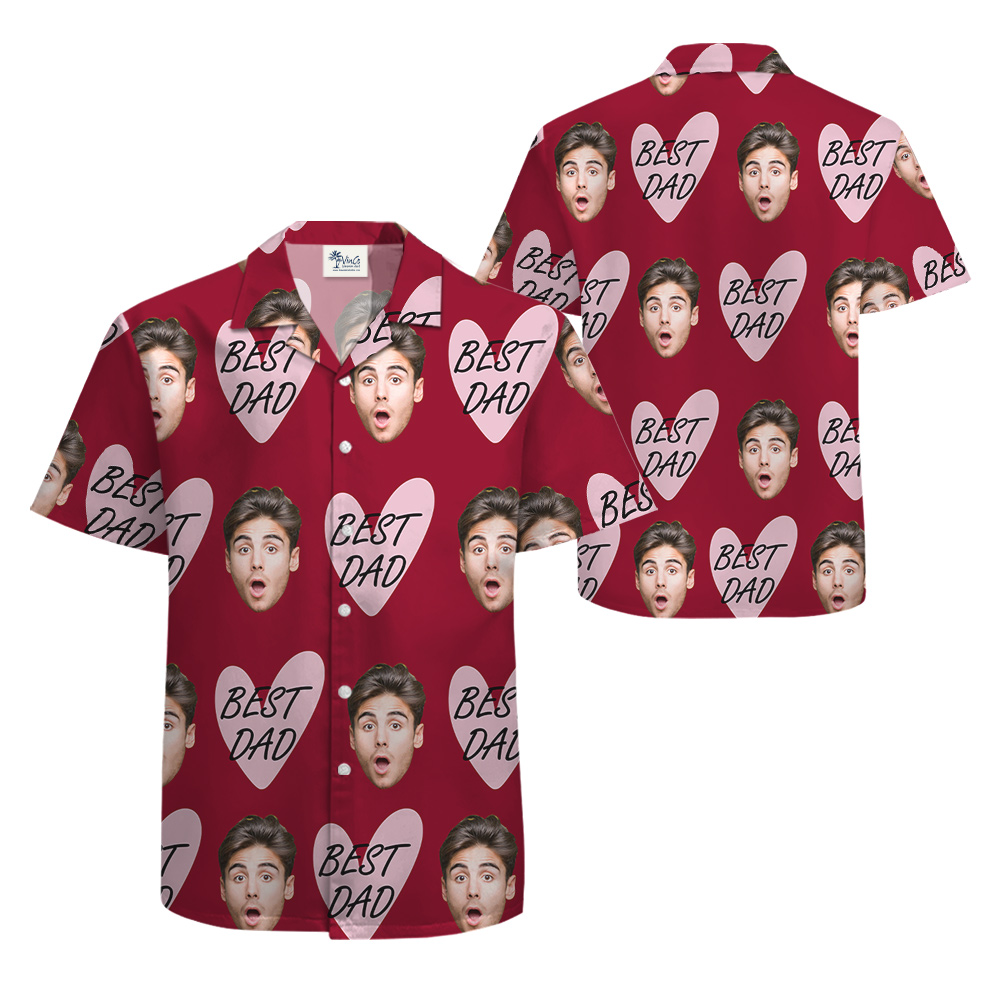 Personalized Father's Day Hawaiian Shirt With Face