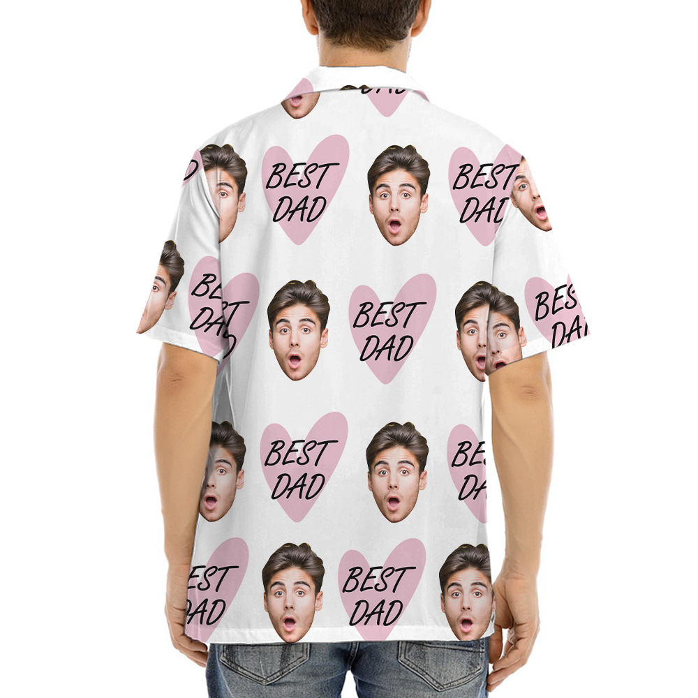 Custom Face Best Dad Aloha Shirt