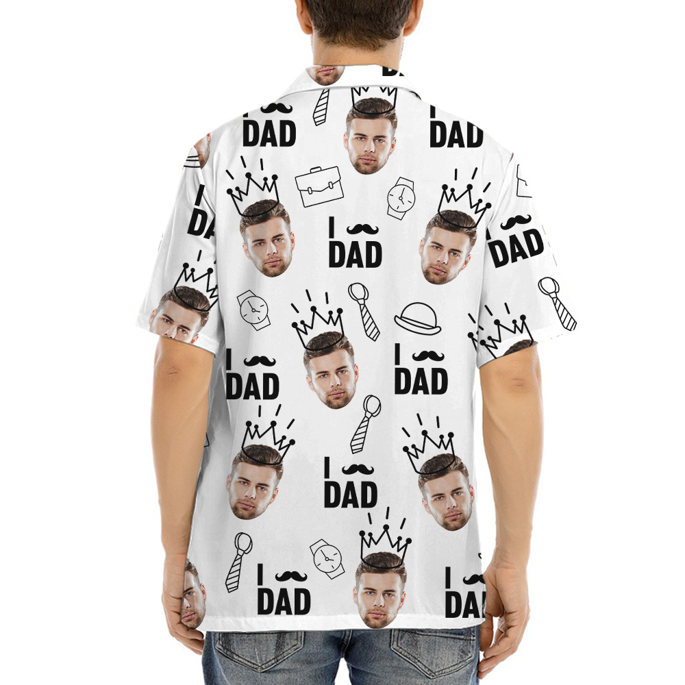 Father's Day Hawaiian Shirt With Custom Face