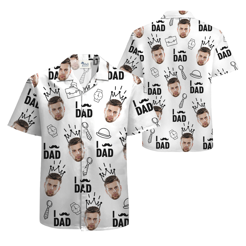 Father's Day Hawaiian Shirt With Custom Face