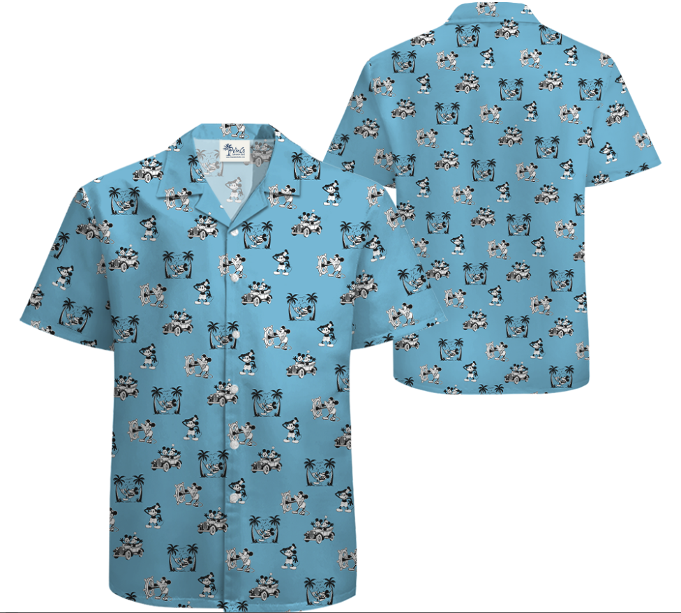 Mickey 1928 Bula Tropical Button Up Shirts