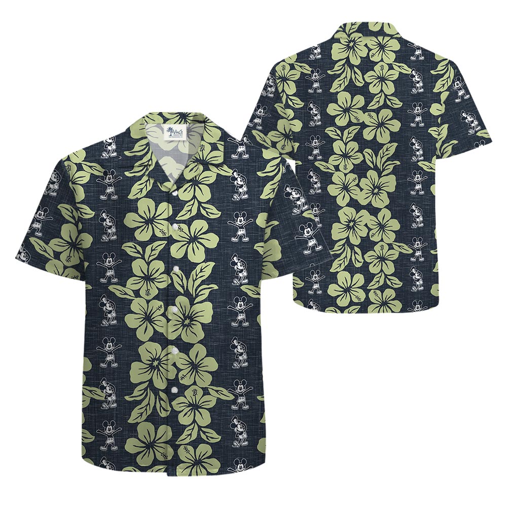 Mickey 1928 Bula Tropical Button Up Shirts