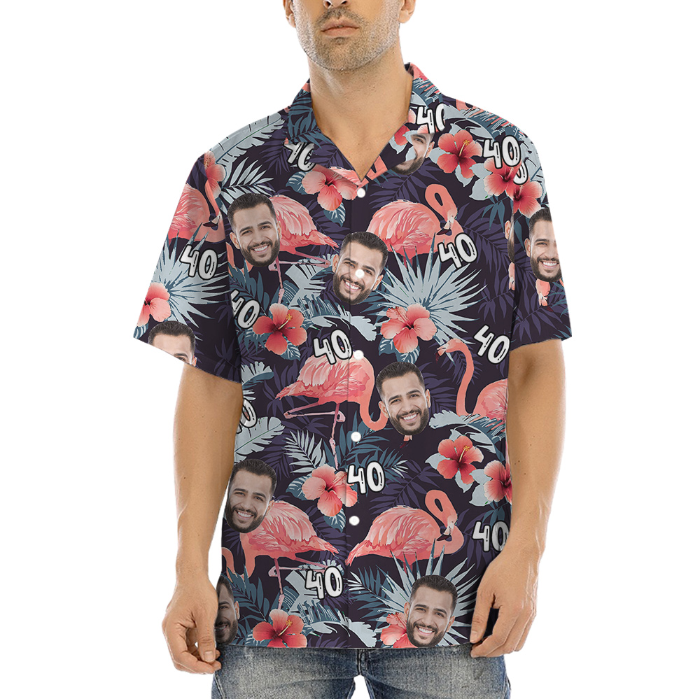 Custom Face And Age Bula Button Up Shirts - variant image 1