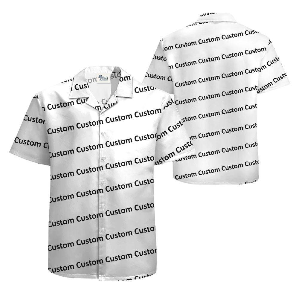 Custom Design 100% Cotton Hawaiian Shirt | Design Your Own - variant image 1
