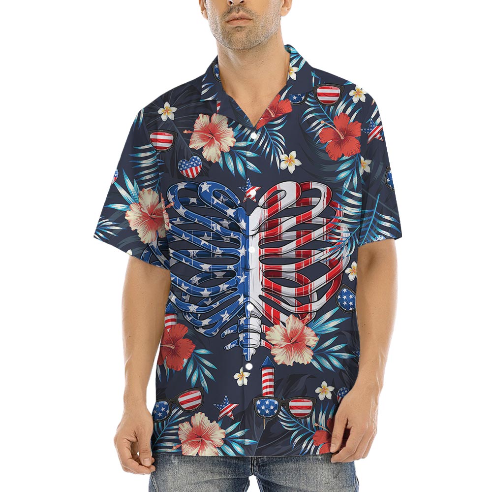 Funny Bone Tropical Button Up Shirt For Men - variant image 1