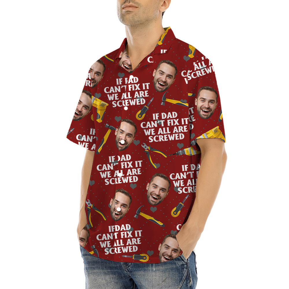 Funny Father's Day Gift Hawaiian Shirt With Custom Face