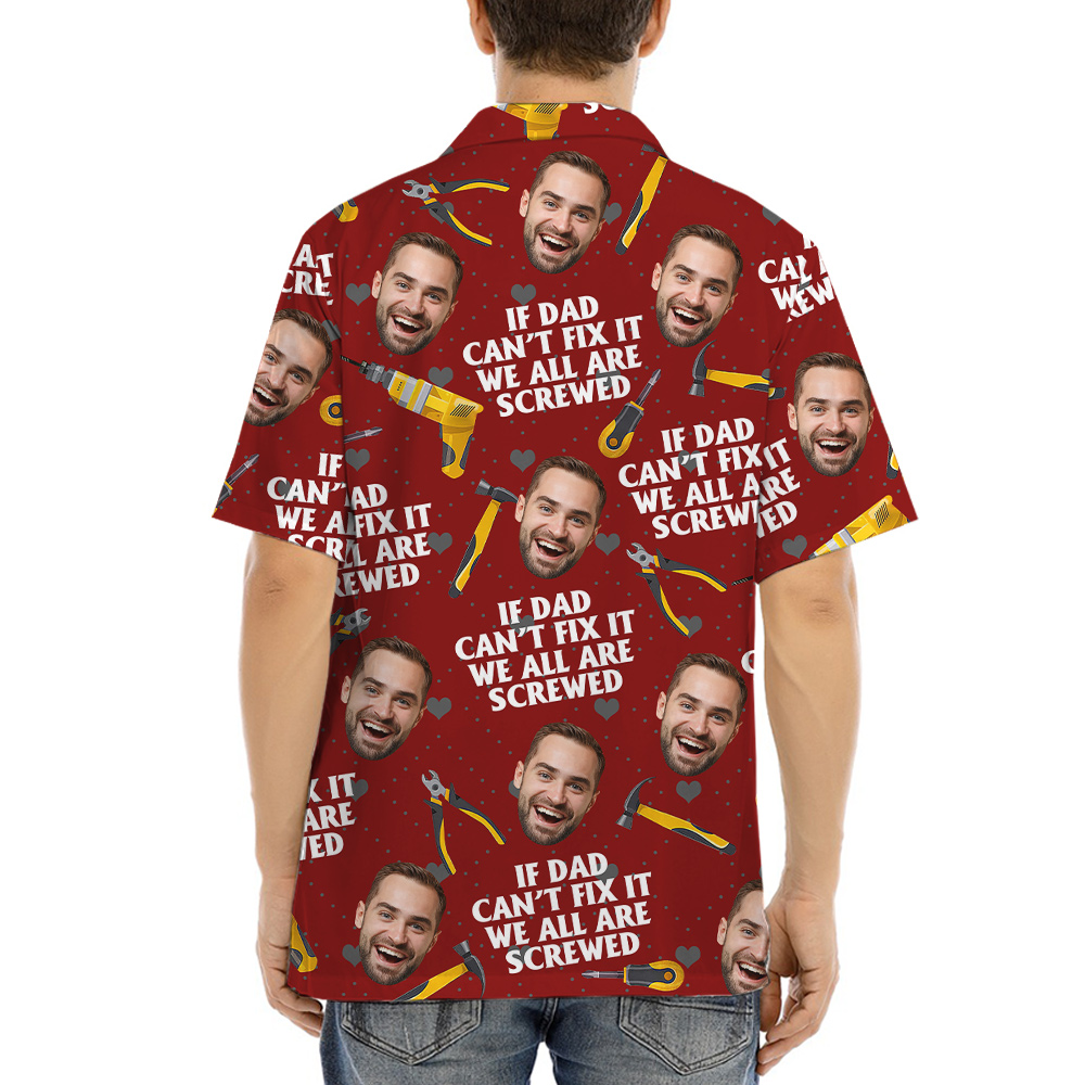 Funny Father's Day Gift Hawaiian Shirt With Custom Face