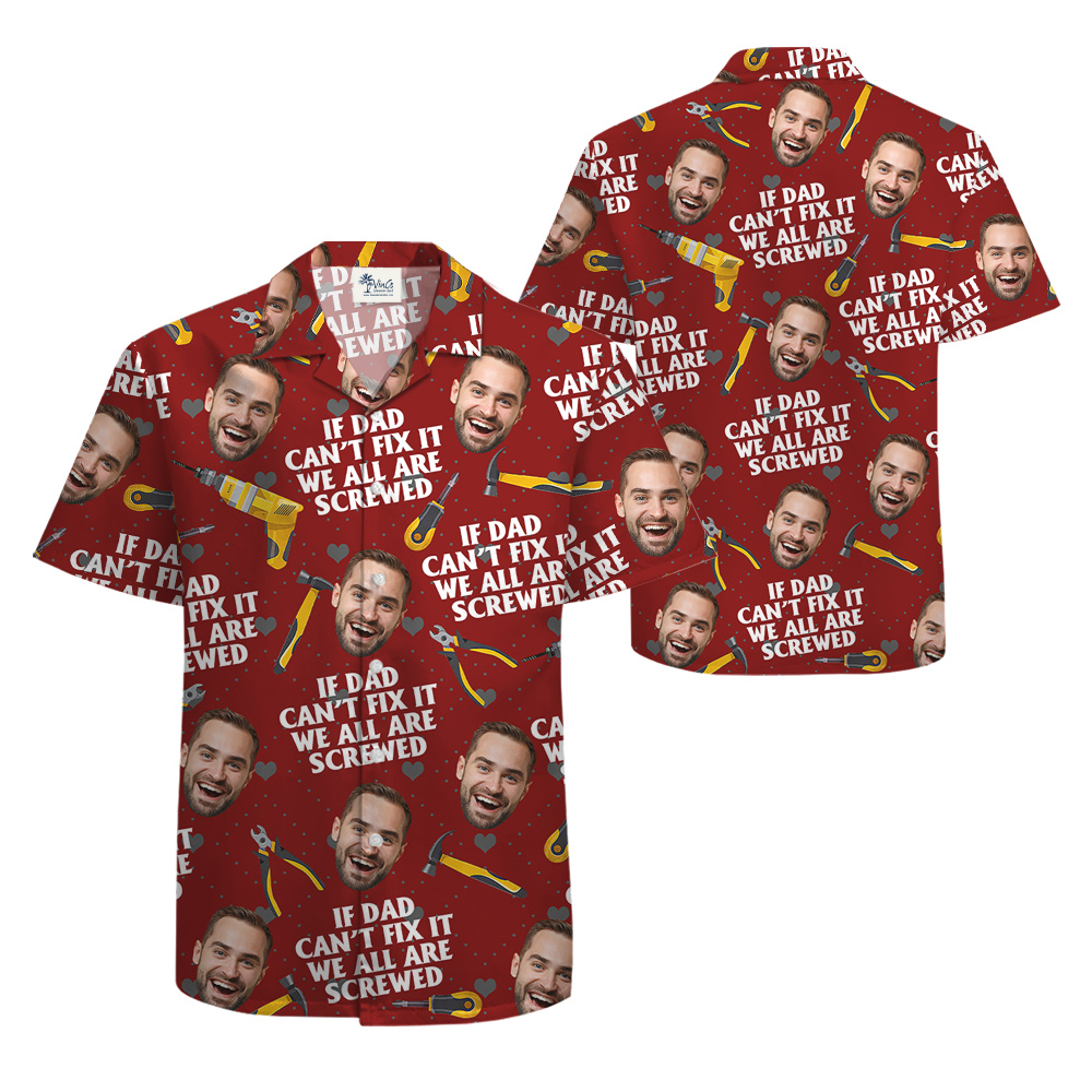 Funny Father's Day Gift Hawaiian Shirt With Custom Face