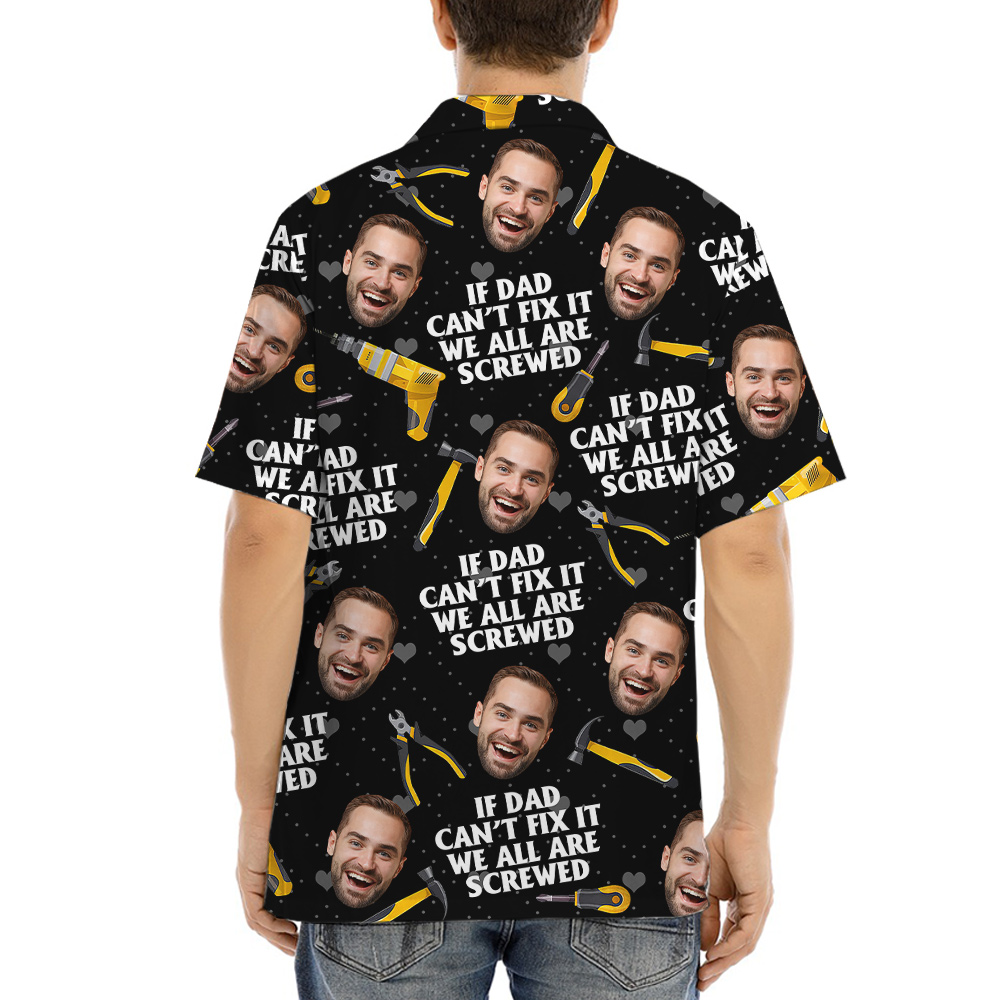 Father's Day Gift Ideas Custom Face Hawaiian Shirt