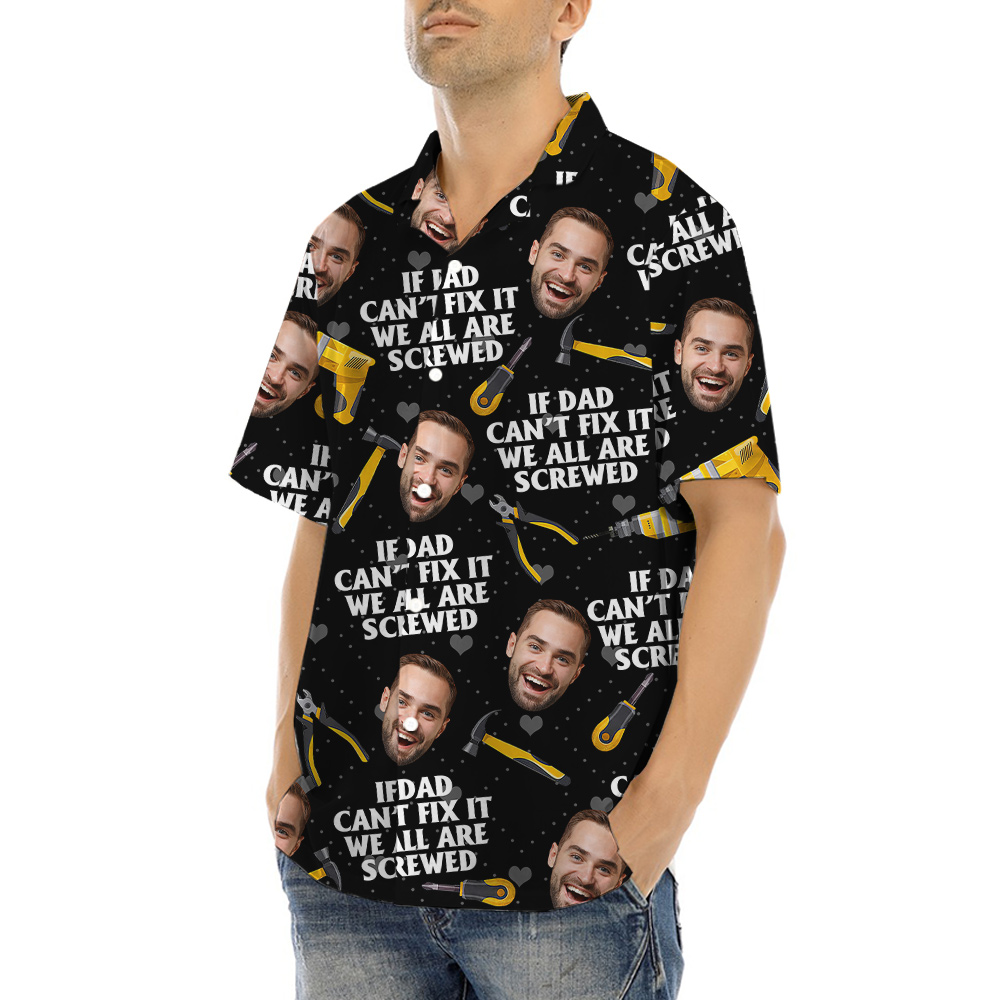 Father's Day Gift Ideas Custom Face Hawaiian Shirt