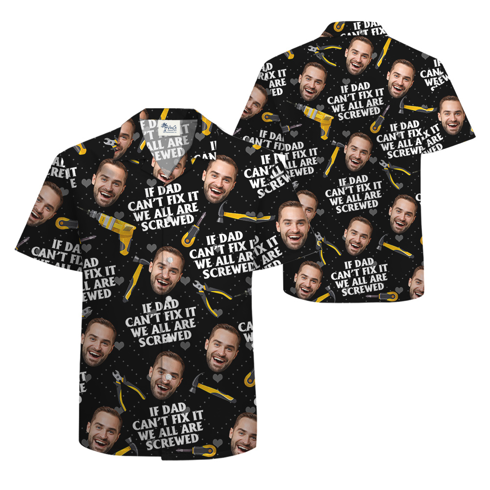 Father's Day Gift Ideas Custom Face Hawaiian Shirt