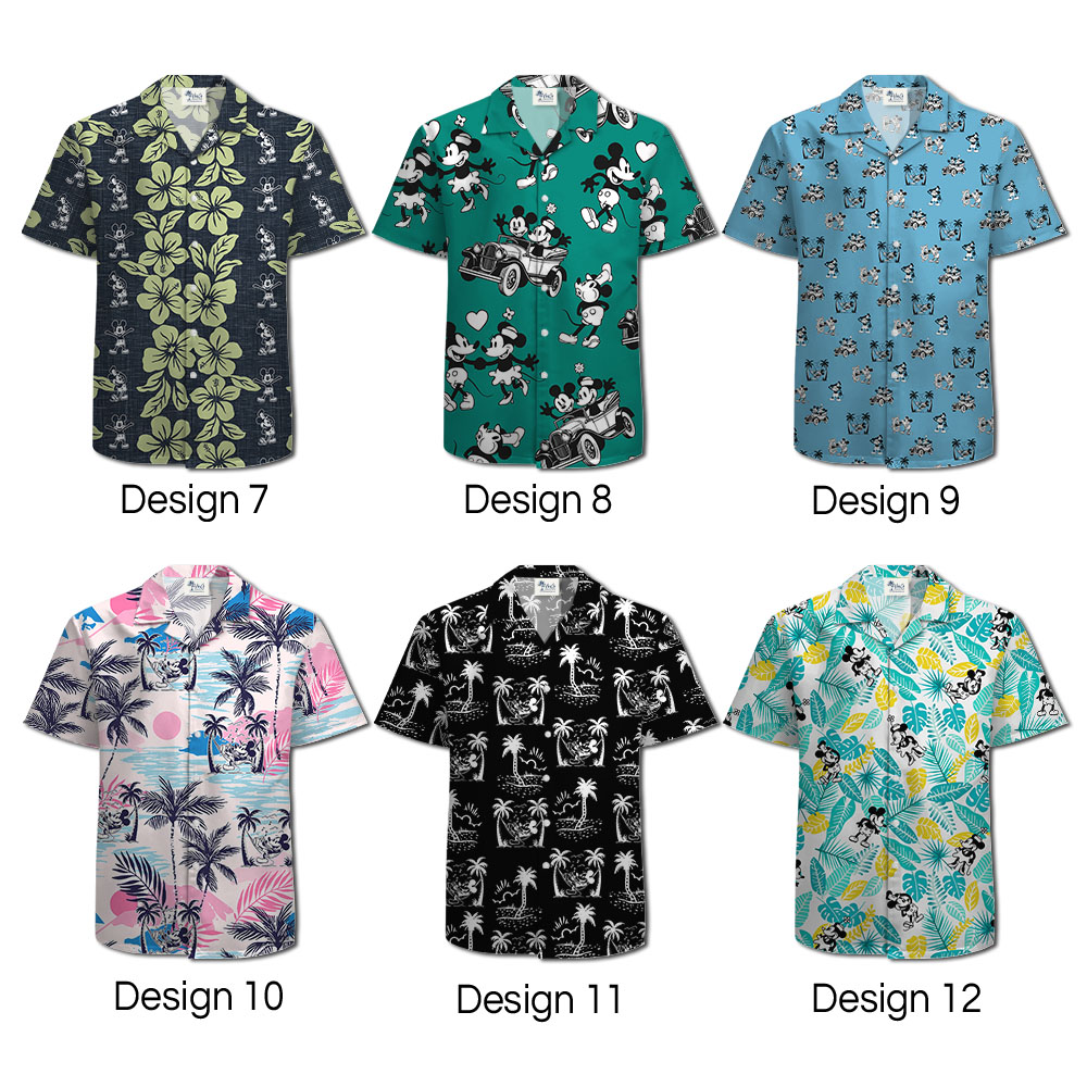 Mickey 1928 Bula Tropical Button Up Shirts