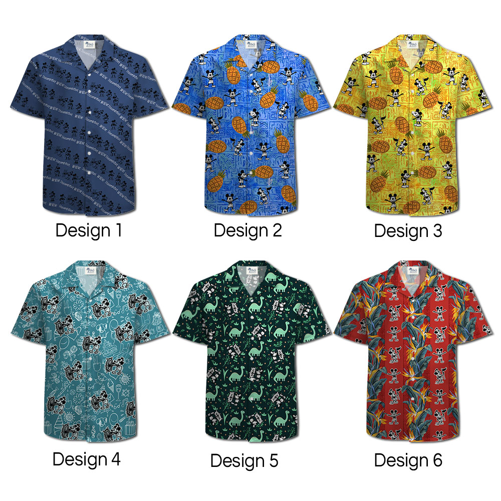 Mickey 1928 Bula Tropical Button Up Shirts