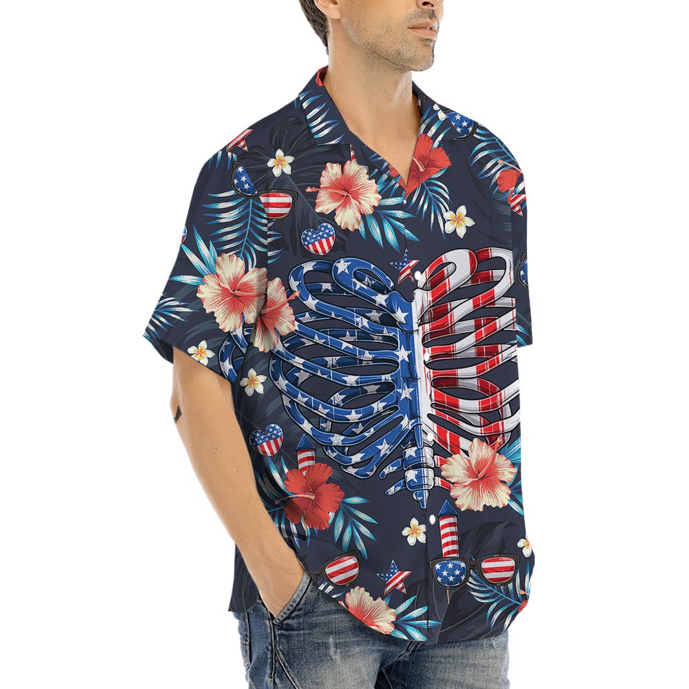 Funny Bone Tropical Button Up Shirt For Men