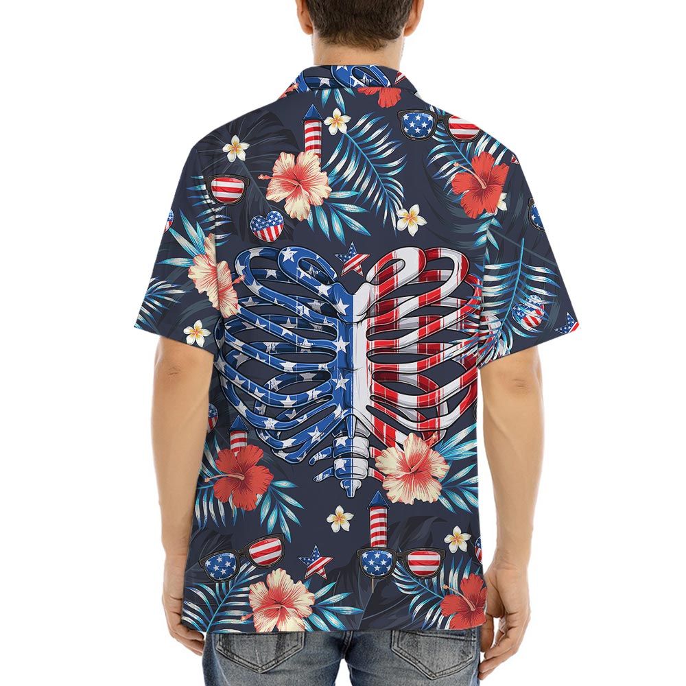 Funny Bone Tropical Button Up Shirt For Men