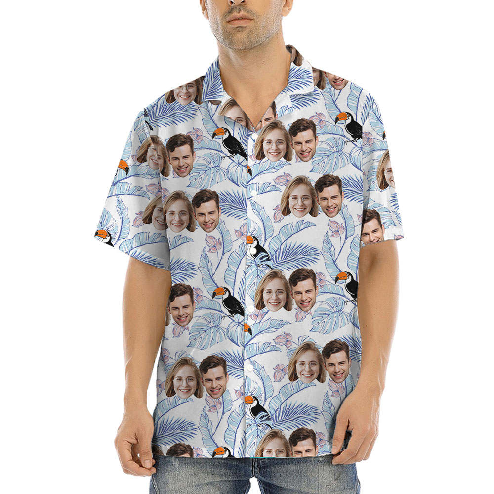 Vintage Toucan Hawaiian Shirt With 1-5 Faces - variant image 1