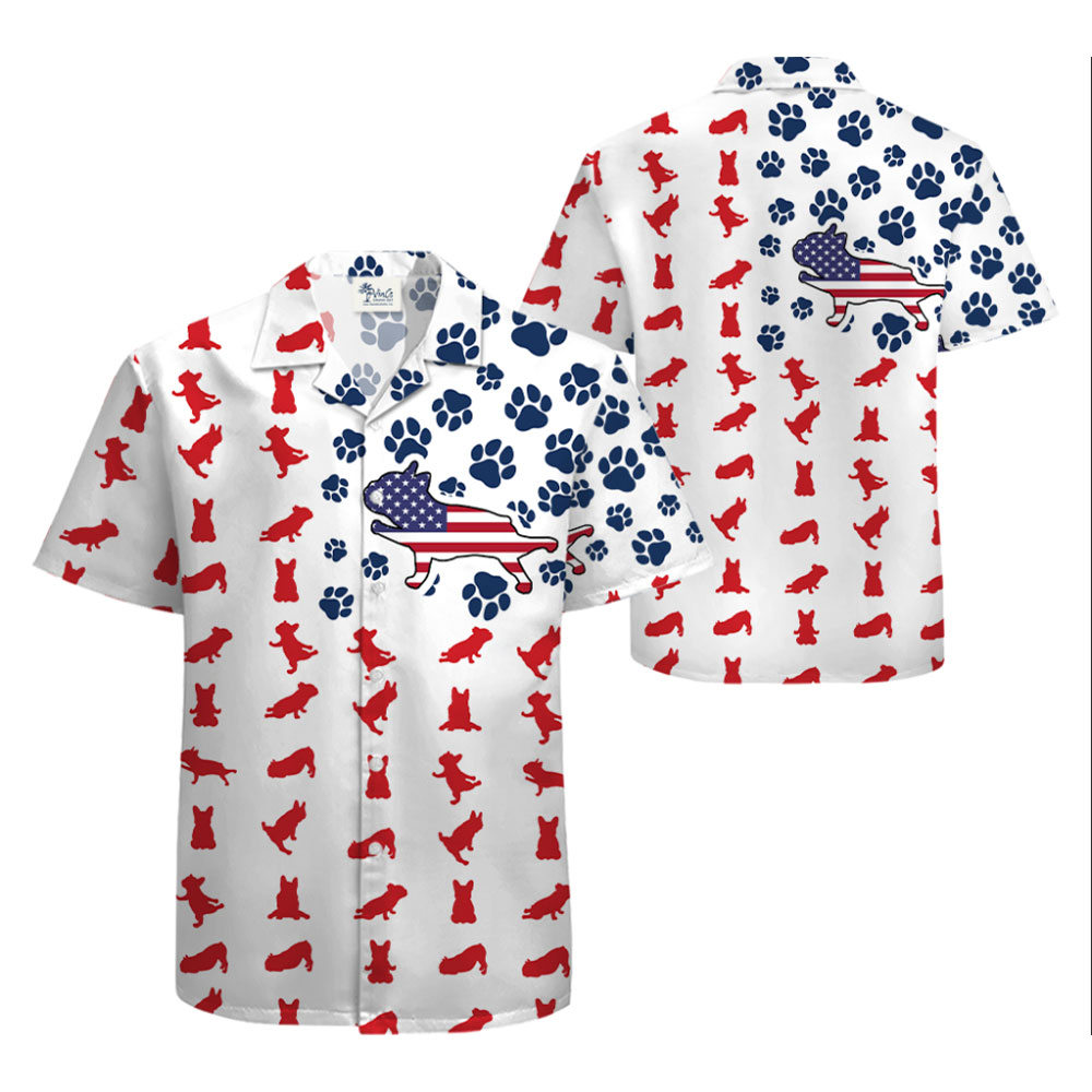 4th of July American Hawaiian Shirts