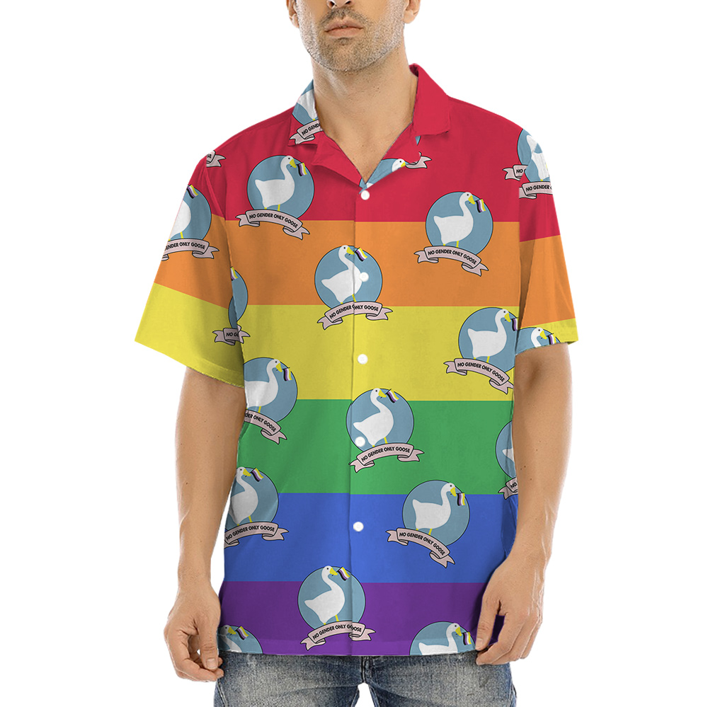 No Gender Only Goose Hawaiian Shirt for Men - variant image 1