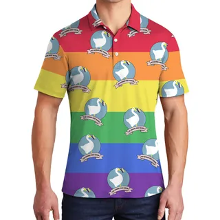 No Gender Only Goose Hawaiian Polo Goft Shirt