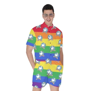 No Gender Only Goose Hawaiian Romper for Men