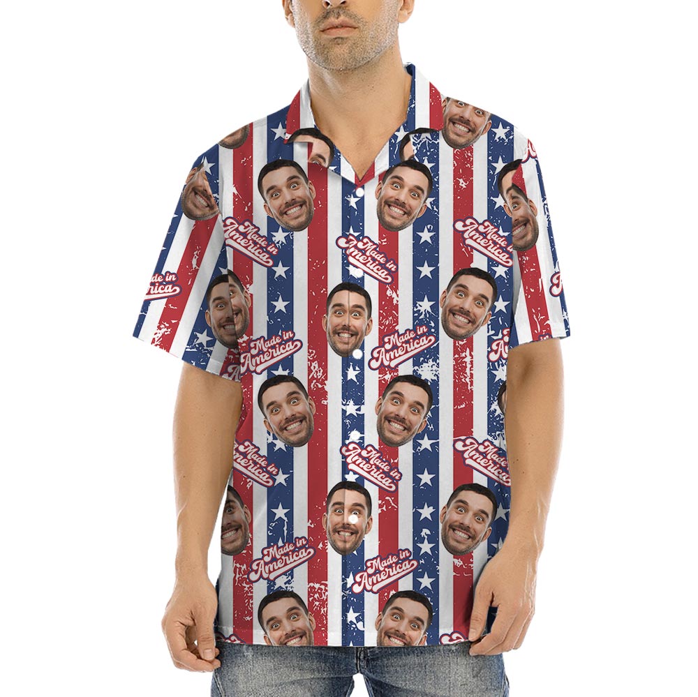 Funny Striped Custom Hawaiian Shirt Made In USA - variant image 1
