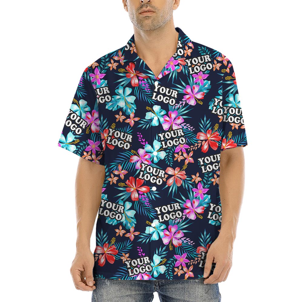 Unique Custom Tropical Shirt With Company Logo