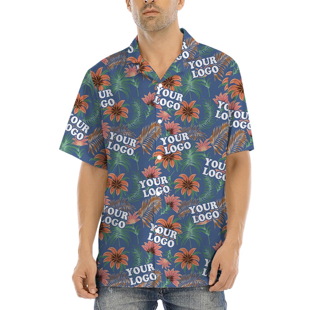 Unique Custom Tropical Shirt With Company Logo
